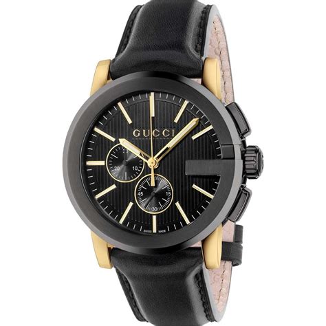 gucci orologio men nero|gucci chrono 44mm.